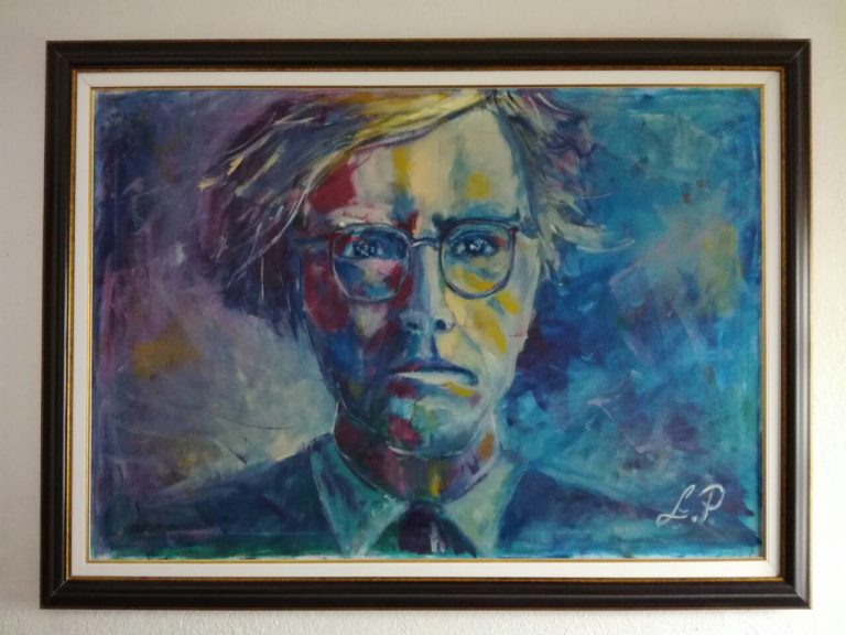 Портретът на Анди Уорхол, 130×85 см. Любиша Пенев