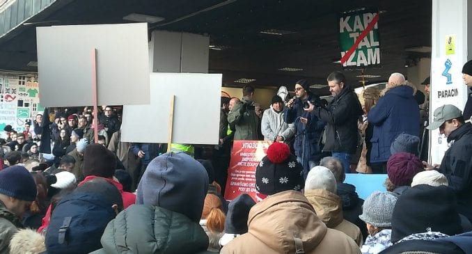 Nekoliko hiljada građana na protestu protiv MHE (VIDEO)