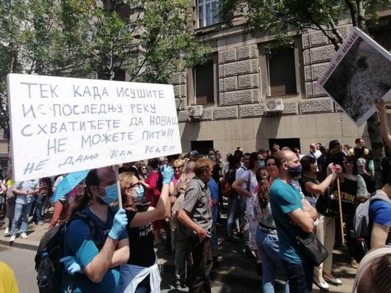 Ekološki aktivisti opet protestovali i ponovo zatražili zabranu gradnje MHE i zdravu životnu sredinu