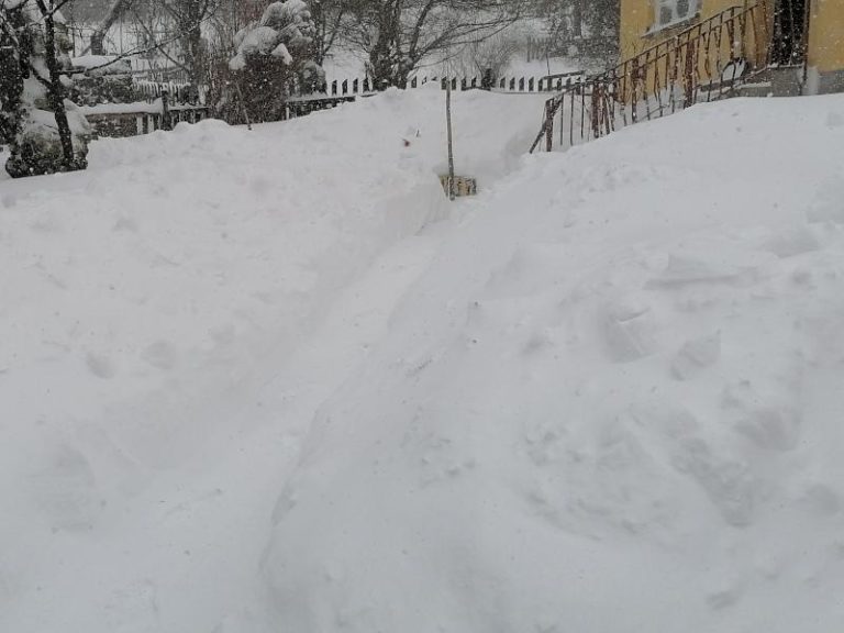 Vlasina zavejana, ekipe se bore sa snegom koji neprestano pada