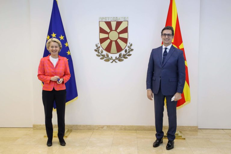 Председателят на Европейската комисия, Урсула фон дер Лайен посети Северна Македония