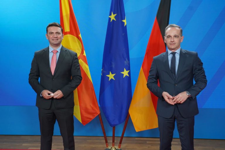 Външният министър на Северна Македония и президентът на България разговаряха с техните германски колеги, преди срещата на върха ЕС-Западни Балкани
