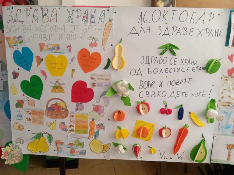 Учениците от Основното училище в Босилеград отбелязаха Световния ден на здравословната храна – 16 октомври