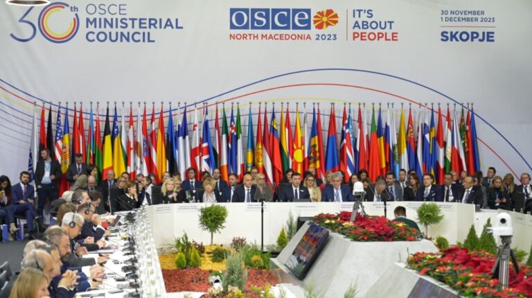 В Северна Македония започна годишната среща на Министерският съвет на ОССЕ