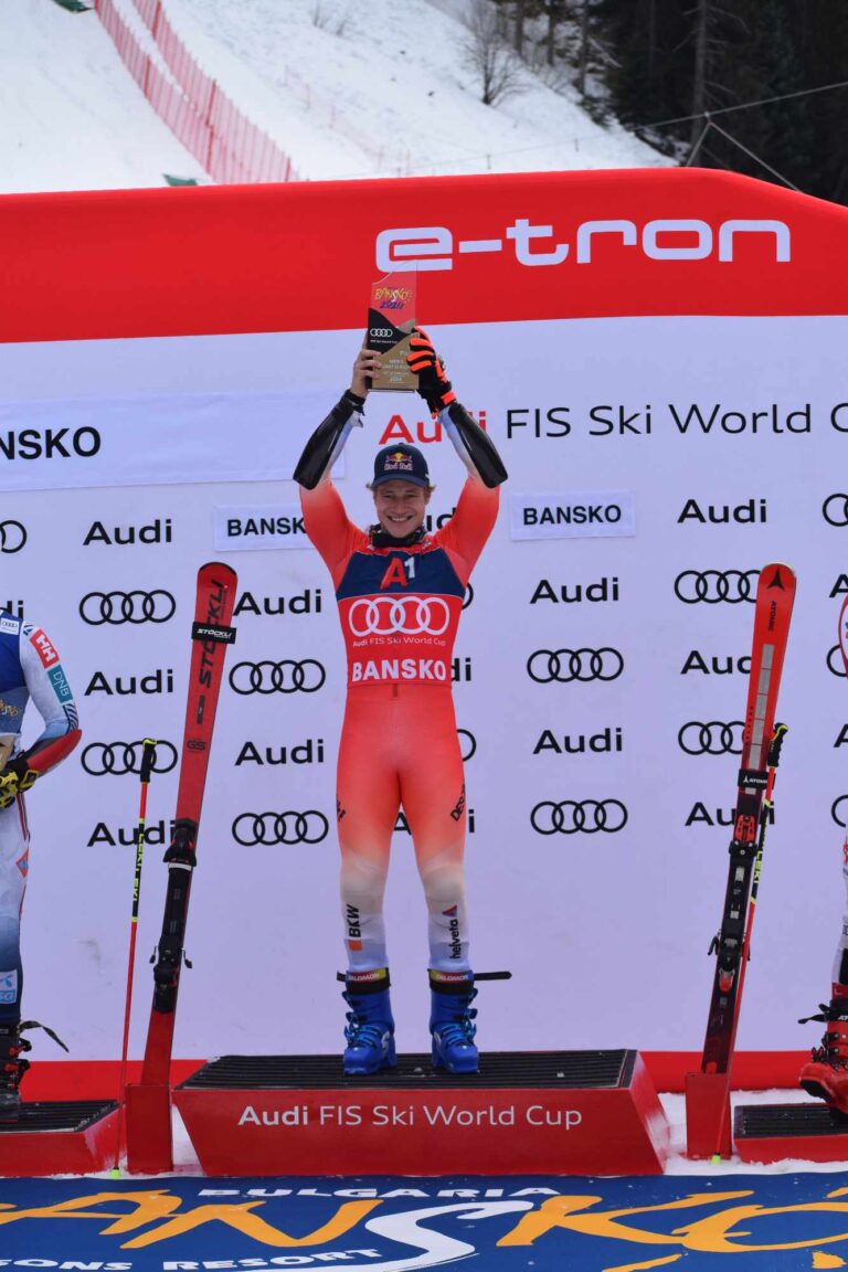 Швейцарецът Марко Одермат спечели гигантския слалом в Банско, кръг от Световната купа по алпийски ски. (Видео)